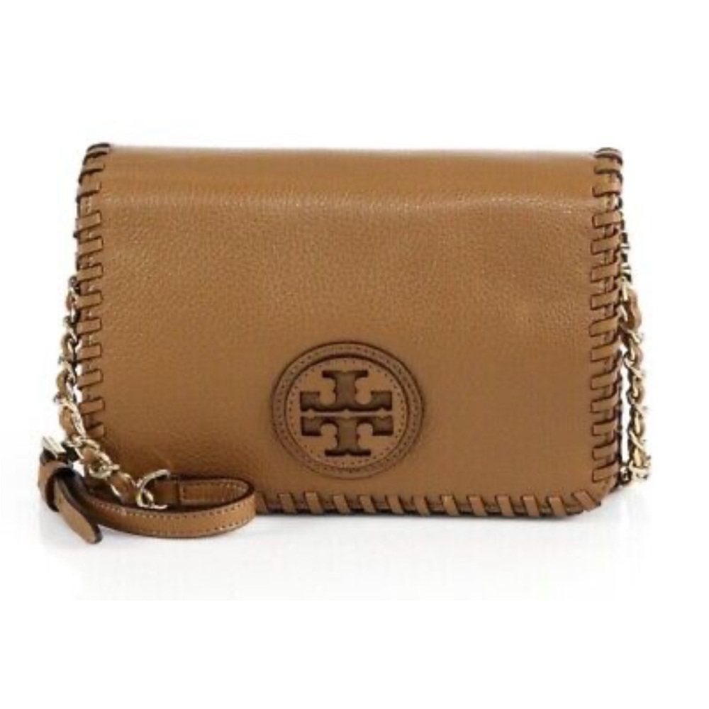 Tory Burch Brown Leather Crossbody Purse